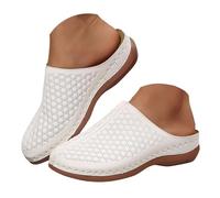 Wide Fit Sandals,Orthopedic Sandals for Women, Wide Width Cushioned Sandals with Arch Support, Wedge & Flip Flops, Casual Gladiator Sliders Slippers Shoes Plantar Fasciitis, Open Toe White