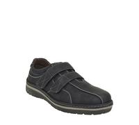 Pegasus Men's Wide Fit Shoe Touch Fasten Comfortable & Casual in Black | Size: 8 Pegasus Black 8