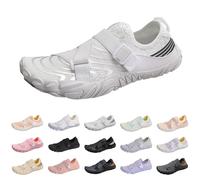 Wide fit Shoes Womens Water Shoes Women Men Quick-Dry Aqua Sock Lightweight Barefoot Beach Pool Shoe for Sports Beach Surf Diving Swim River Lake Pool Surfing Kayaking Fitness Shoe Clear 4.5