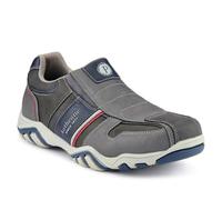 Wide Fit Slip-On Trainers - Dark Grey Size 10