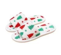 Wide Fit Slippers Ladies Slippers Open Toe Wide Fitting Shoes Comfy Orthopedic Soft Breathable Indoor Slipper Lightweight Non-Slip House Footwear Birthday Presents for Women White Size 6