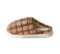 Wide Fit Slippers Women Slip on Memory Foam Anti-Skid Comfortable Wide Fit Bathroom Shoes Classic Plush Fleece Lined Slip-On Bathroom Slippers Coffee UK Size 6