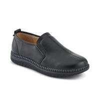 Pavers Womens Wide Fit Smart Slip-On Shoes with Leather Insole Black Size 4