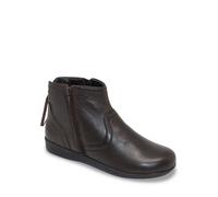 Chums Ladies Wide Fit Thermal Boots Twin Zip Fastening Warm with Generous Fit Soft Fleece Lining Durable Sturdy Outsole Brown 7 UK