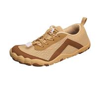 Wide Fit Trainers for Women Europe and The US Large Size Outdoor Five Fingers Hiking Mountaineering Shoes Non Slip Couple Fitness Sports Wading Men's Shoes Women's Lifestyle Sneaker (Khaki, 7)
