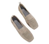 Wide Fit Trainers for Women Slip on Trainers Women Casual Falt Sole Walking Shoes Lightweight Low Top Athletic Sneakers Non Slip Wide Fit Tennis Beige