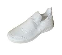 Wide Fit Trainers Ladies Walking Shoes Womens Leisure Summer Sport Shoes Running Breathable Fashion for Student and Teenagers Womens Sneakers Size 5 Wide Fitting Walking (White,5.)