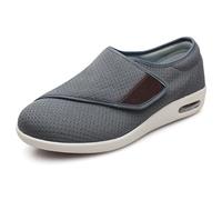 Wide Fit Trainers Men, Diabetic Arthritis Edema Swollen Adjustable Extra Wide House Shoes Men's Memory Foam Slippers Orthopedic Arch Support Reduces Pain Comfy Sandal