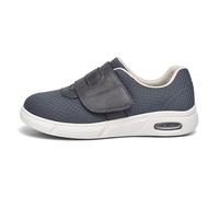 Wide Fit Trainers Men Mens Shoes Lightweight Loafer Slip On Boat Sneakers Disability for Swollen Feet Medical,Grey,40.5 EU