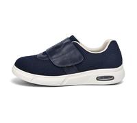 Wide Fit Trainers Men Mens Shoes Lightweight Loafer Slip On Boat Sneakers Disability for Swollen Feet Medical,Blue,45 EU