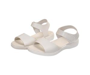 Wide Fit Wedge Sandals for Women UK Comfortable Arch Support Beach Sandals Ladies Casual Paste Flat Roman Shoes Summer Fashion Ladies Sandal Size 5.5