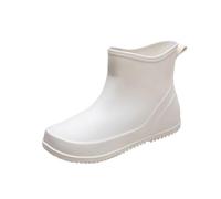 Wide Fit Wellies Waterproof Ankle Boots Women Garden Shoes Wide Width Fall Boots for Women Rain Water Shoes Top Rubber Casual and Fashionable All Outdoor Work Fishing Car Washing Kitchen Non Slip Over
