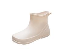 Wide Fit Wellies Waterproof Ankle Boots Women Garden Shoes Wide Width Fall Boots for Women Rain Water Shoes Top Rubber Casual and Fashionable All Outdoor Work Fishing Car Washing Kitchen Non Slip Over