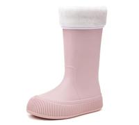 Wide Fit Wellies Waterproof Ankle Boots Women Gardening Shoes Puddle Fisherman Short Rain Boots for Womens Ankle Rainboot Garden Boot Ladies Rubber Outside Work with Comfort Womens Mid Rain Wide Calf