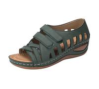Wide Fitting Sandals for Women UK Safety Trainers Breathable Mesh Open Toe Adjustable Double Buckle Strap Waterproof Arch Support Mules Slides