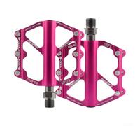 Wide Flat Bike Pedals 9.5cm Anti-Slip for studs Sealed Bearing | Triple sealed bearings, smooth rotation, for durable aluminum alloy, 9.5x6.4cm size, mountain road folding bikes