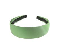 Wide Flat Very Strong 4cm Plain Simple Blank Satin DIY Millinery Hatinator Big Fascinator Fastener Long Thick Hair Accessories Headband Crafts Alice Band Woman (Forest Green)