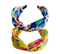 Wide Flowers Women Headbands Top Knot Hair Bands Elastic Head Wrap Cute Outdoor Hair Accessories For Women And Girls (BOH)