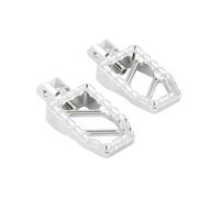 Wide Footpegs For Softail FLDE For Deluxe FLHC Heritage Classic FLSB Sport Glide FXBR Breakout 18-2023 Front Foot Pegs Footrest Pedal CNC Foot Pegs(White)