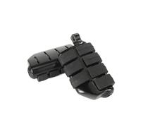 Wide Footpegs For Softail For Sportster For Dyna Glide Fat Boy Road King Motorcycle Male Mount Footpegs Footrests CNC Foot Pegs(Silver)