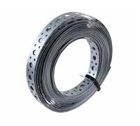 Wide Galvanised Multipurpose Steel Metal Perforated Fixing Band 50mm X 10M
