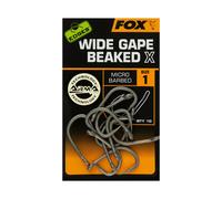 Wide gape hooks x Fox edges Gris Taille 1