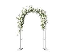 Wide Garden Arch Trellis - Metal Wedding Pergola Arbour Indoor/Outdoor Support for Lawn Party Ceremony Decor - 120cm 140cm 200cm 240cm Options (White W280 x H250cm)