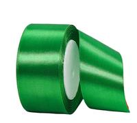 Wide Green Ribbon 40mm Satin Ribbons for Gift Wrapping,22m 1.5Inch Wrapping Ribbon Cake Ribbon Silk Thick Ribbon Green for Crafting,Christmas,Wedding Car,Hair Bows,Bouquets,Party,Cake Decorations