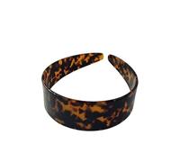 Wide Headband for Women with Teeth Headband Luxury Minimalist Face Wash Hairband Elegant Hair Accessory for Volume Hair Daily Decorative Hairstyle (2, Dark Tortoise)