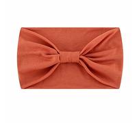 Wide Headbands for Women, Black Headwrap, Boho African Yoga Turban, Plain Headband, Women's Winter Yellow (Orange, One Size)
