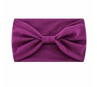 Wide Headbands for Women, Black Headwrap, Boho African Yoga Turban, Plain Headband, Women's Winter Yellow (Purple, One Size)