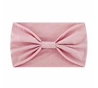 Wide Headbands for Women Black Headwrap Boho African Yoga Turban Plain Headband Women's Winter Yellow (Pink, One Size)