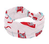 Wide Headbands for Women Elastic Turban Headband Shoestring Pattern Non Slip Hair Band, Sweat Workout Head Bands Fashion Head Wraps Hair Accessories