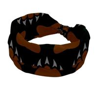 Wide Headbands for Women Non Slip, Grizzly Bear Claw Brown Workout Headband, Elastic Hair Bands, Sweat Yoga Hairband, Knotted Head Wraps for Girl Ladies