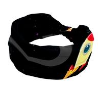 Wide Headbands for Women Non Slip, Space Rocket Workout Headband, Elastic Hair Bands, Sweat Yoga Hairband, Knotted Head Wraps for Girl Ladies