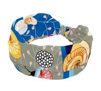 Wide Headbands for Women Snail on Twigs Elastic Turban Headband Non Slip Hair Band, Sweat Workout Head Bands Fashion Head Wraps Hair Accessories