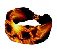 Wide Headbands for Women the Burning Hexagon Stars Elastic Turban Headband Non Slip Hair Band, Sweat Workout Head Bands Fashion Head Wraps Hair Accessories