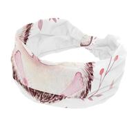 Wide Headbands for Women Watercolor Painting Hedgehog Elastic Turban Headband Non Slip Hair Band, Sweat Workout Head Bands Fashion Head Wraps Hair Accessories