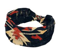 Wide Headbands for Women, Yoga Workout Sweat Headbands, Vintage Western Wild West Boho Art Pattern Elastic No Slip Hair Bands, Twisted Knot Headwraps