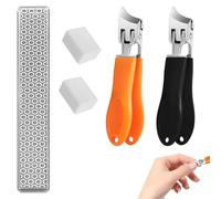 Wide Jaw Opening Anti-Splash Slanted Nail Clipper,3PCS Nail Clippers Set,Stainless Steel Nail Clippers for Seniors Adult,Slanted Nail Clippers,Toe Nail Clippers for Thick Nails Fingernail & Toenail