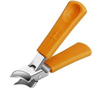 Wide Jaw Opening Anti-Splash Slanted Nail Clipper, Slanted Nail Clippers Curved Toenail Clippers for Thick Toenails, Ingrown Nail Clippers Wide Jaw Slanted Toenail Clippers (Orange, 1)