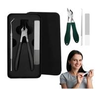 Wide Jaw Opening Anti-Splash Slanted Nail Clipper, Upgrade Slanted Nail Clippers Curved Toenail Clippers for Thick Toenails, No Splash Fingernail Curved Toenail Clippers for Thick Nails