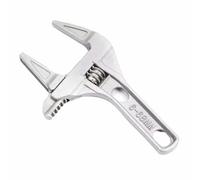 Wide Jaw Spanner for Plumbing Tap Basin Bathroom Sink, Open End Wrench with Short Handle, Aluminium Alloy Repair Tool for Nuts Bolts(Flat-Edge Style)