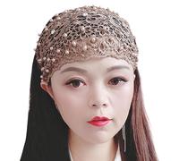 Wide Lace Headband - Vintage Floral Lace Mane Wrap, Stretchy Fit | Stylish Wide Tresses Turban for Yoga Gym Sports, Soft Headband for Fine, Fashion Hairpiece for Women Girls Casual Outfits