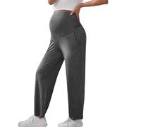 Wide Leg Baggy Sweatpants for Women Maternity Tall Workout Wide Legged Trousers Straight Leg Open Leg Open Bottom Lounge Pants with Pockets Loose 2025 Joggers Pregnancy Plus Size
