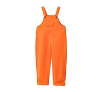 Wide Leg Cotton Jumpsuits Kids Painters Overalls Girls Boys Cute Plain Dungarees Solid Sleeveless Baggy Trousers Casual Pants Toddler Spring Summer Clothes (Orange, 13-14 Years)