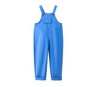 Wide Leg Cotton Jumpsuits Kids Painters Overalls Girls Boys Cute Plain Dungarees Solid Sleeveless Baggy Trousers Casual Pants Toddler Spring Summer Clothes (Blue, 13-14 Years)