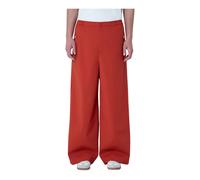 Wide-Leg Elasticated Trousers, male, Lacoste, Wide Trousers, Orange, M, Trousers M