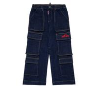 Wide Leg Icon Cargo Jeans - male - Dsquared2 - Jeans - Blue - 16 Y - Kids 16 Y