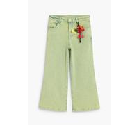 Wide Leg Jeans for Girls Desigual Joya Vert 3/4 ans
